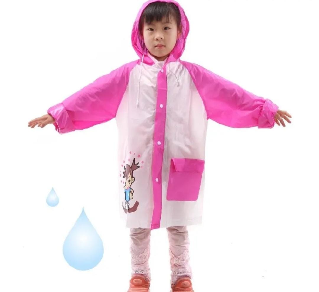 Chaqueta Impermeable Infantil Con Capa